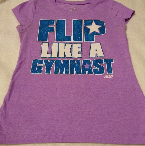 gymnastics shirts from justice